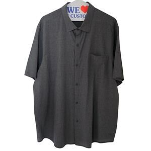 Tommy Bahama Gray Button Down Camp Shirt Men's Large